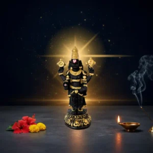 Marble Dust 5 Inch Tirupati Balaji Idol | Lord Venkateswara Statue for Home