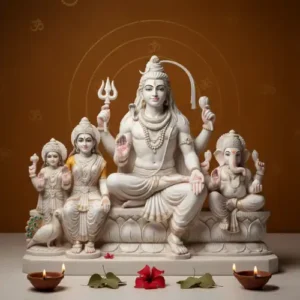 Shiva Family Idol for Mahashivratri