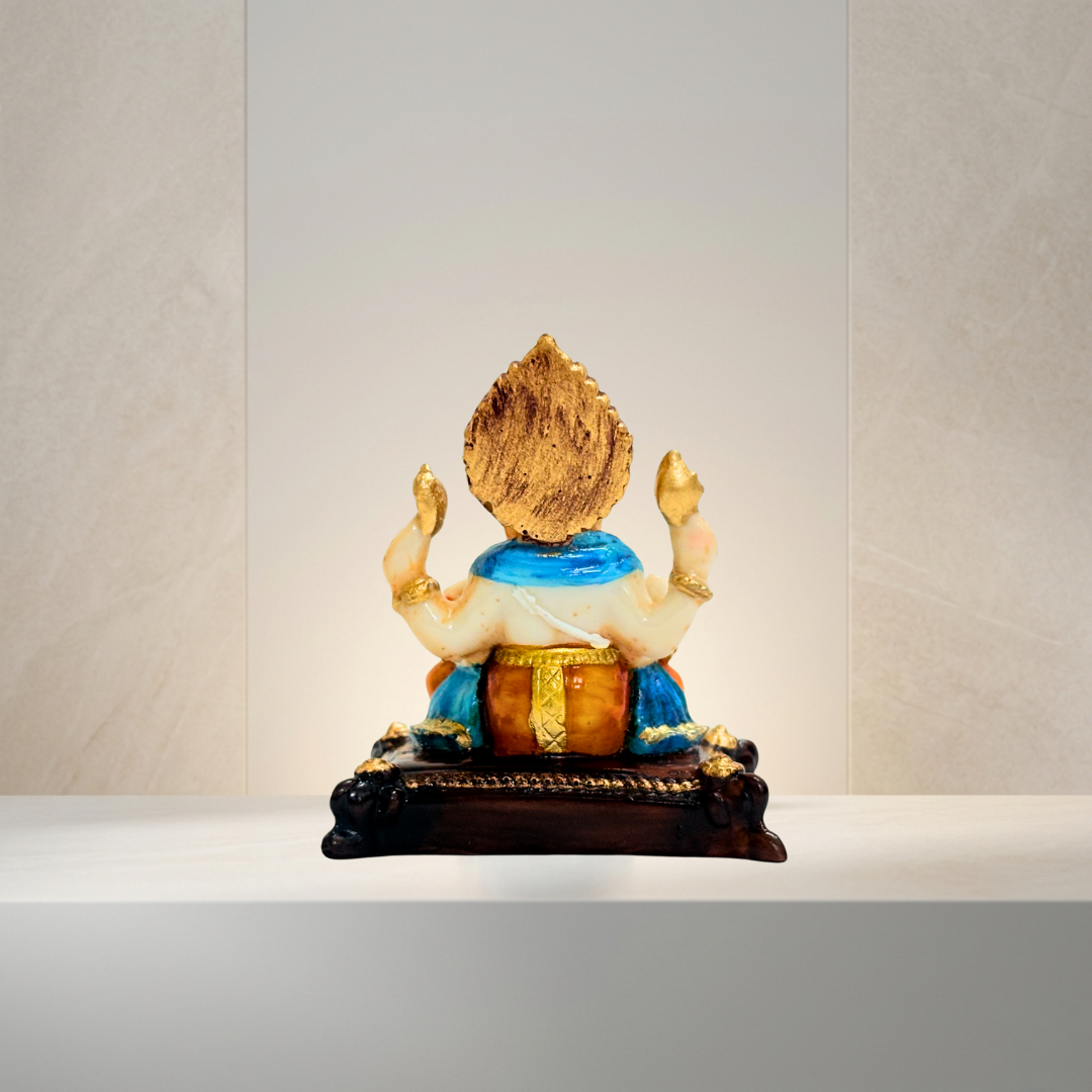 Multicolor Ganesh Idol 2.5 Inch Decorative Spiritual Murti - Image 4