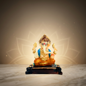 Multicolor Ganesh Idol 2.5 Inch Decorative Spiritual Murti