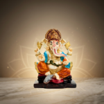 Multicolor Ganesh Idol 3.5 Inch Decorative Statue for Home Decor