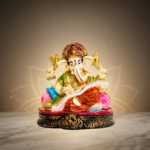 Multicolor Ganesh Idol Statue for Home Decor & Pooja 6 Inch